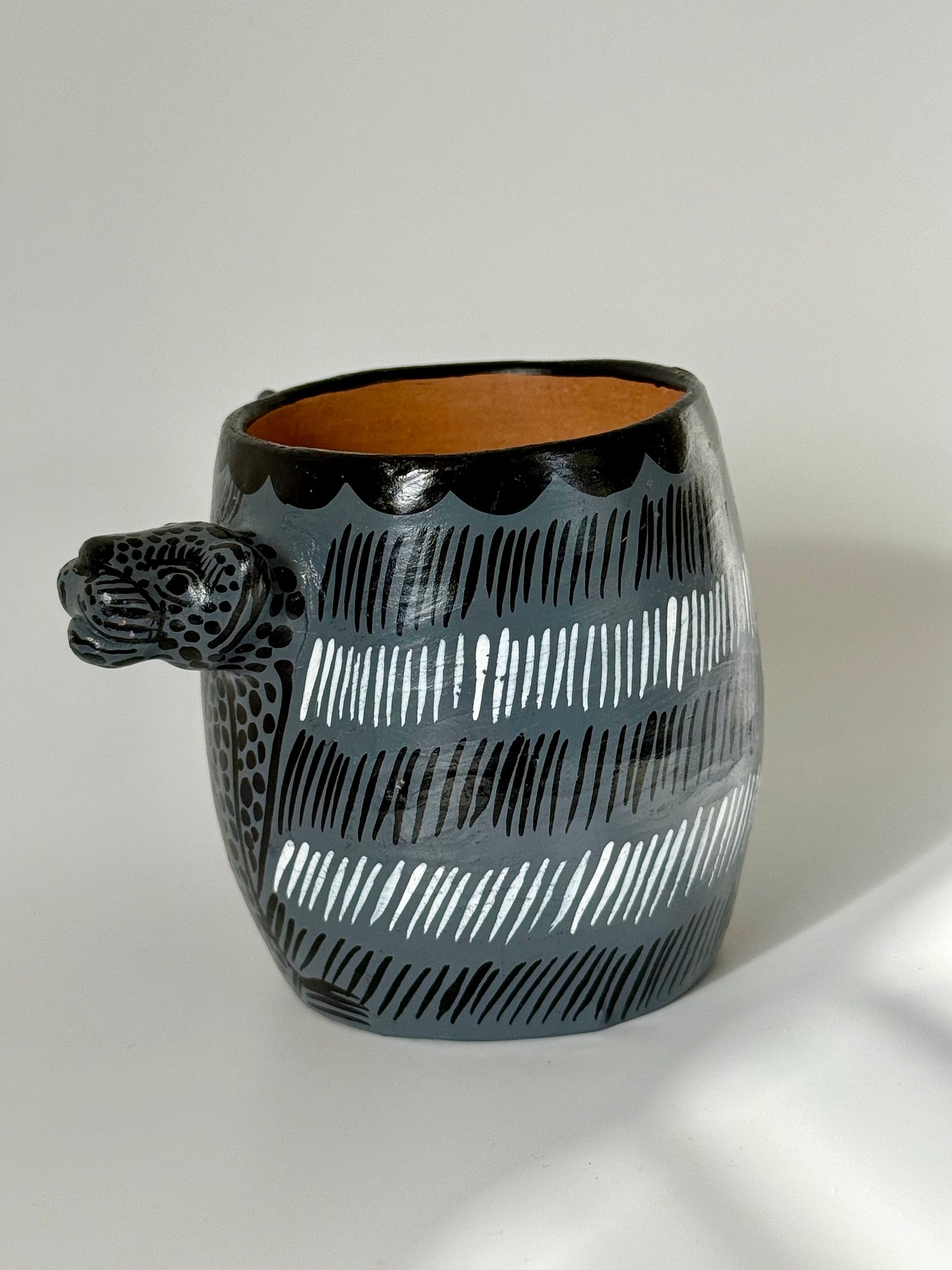 Terracota Jaguar Mug - Grey