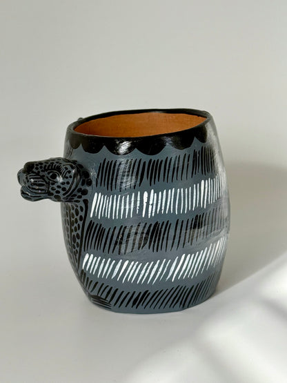Terracota Jaguar Mug - Grey