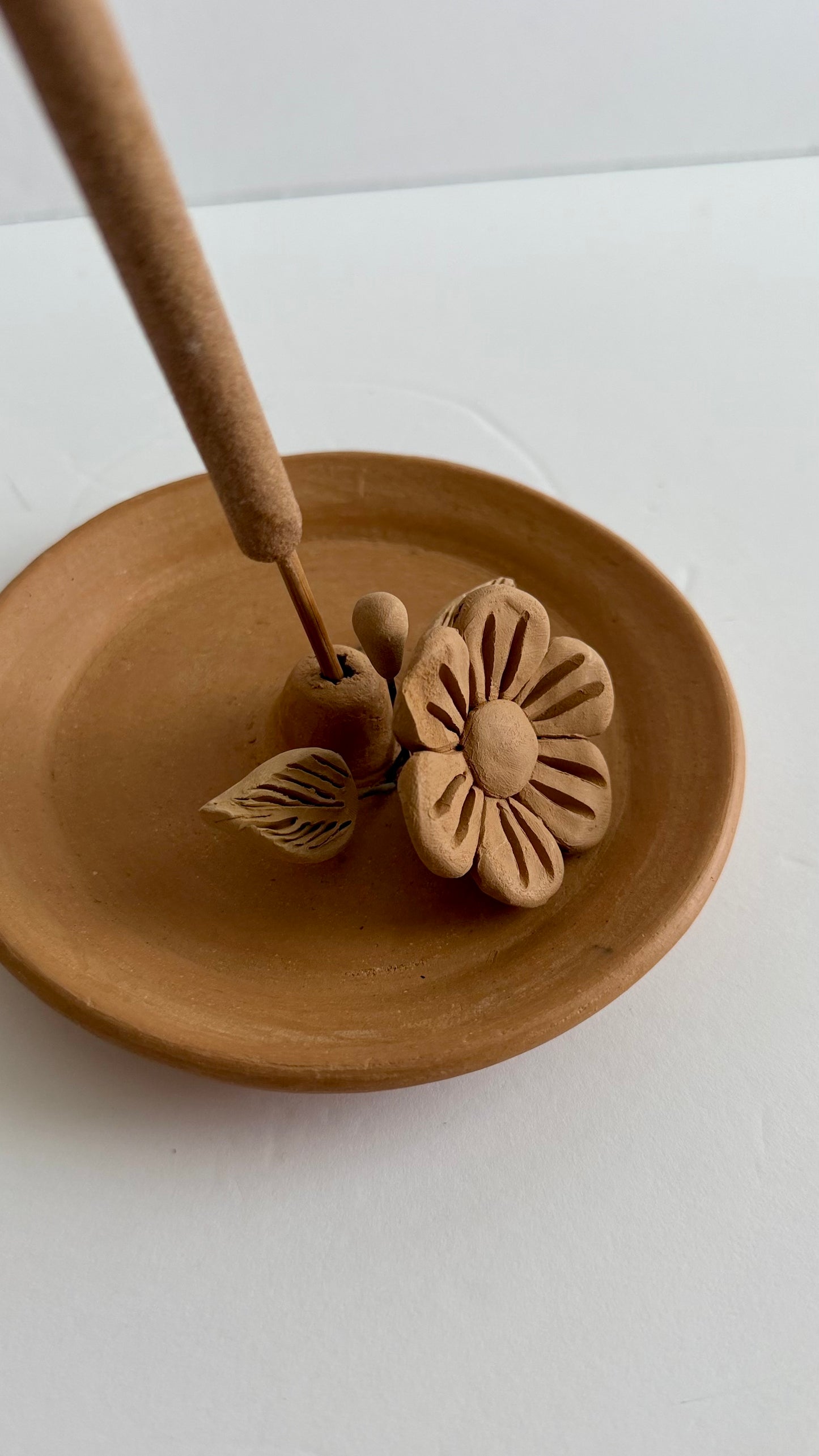 Incense Holder w/3D Single Flower