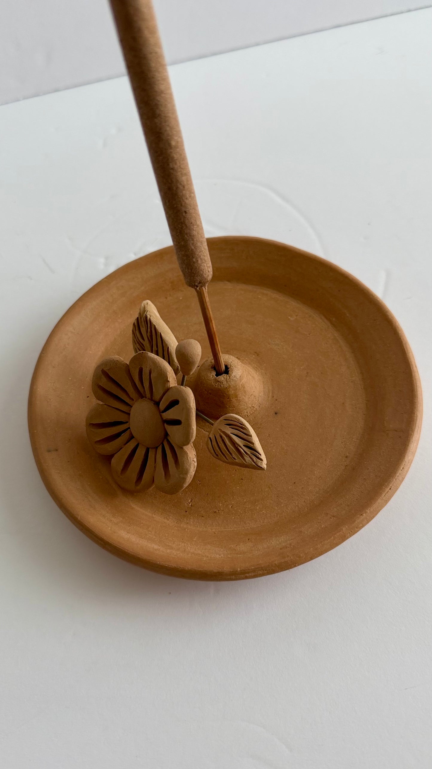 Incense Holder w/3D Single Flower