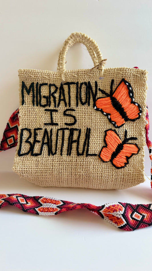 Migration Is Beautiful Ixtle Handbag - Natural