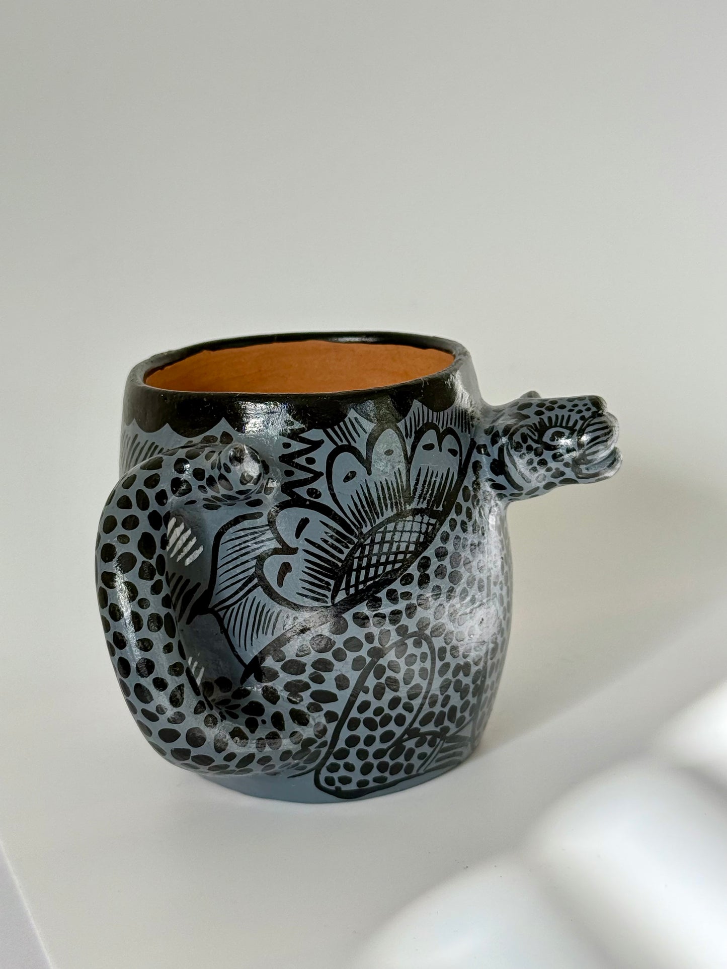 Terracota Jaguar Mug - Grey