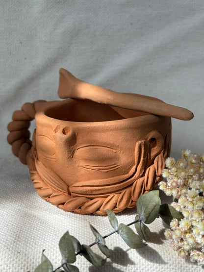 Braided Handle Coffee Mug