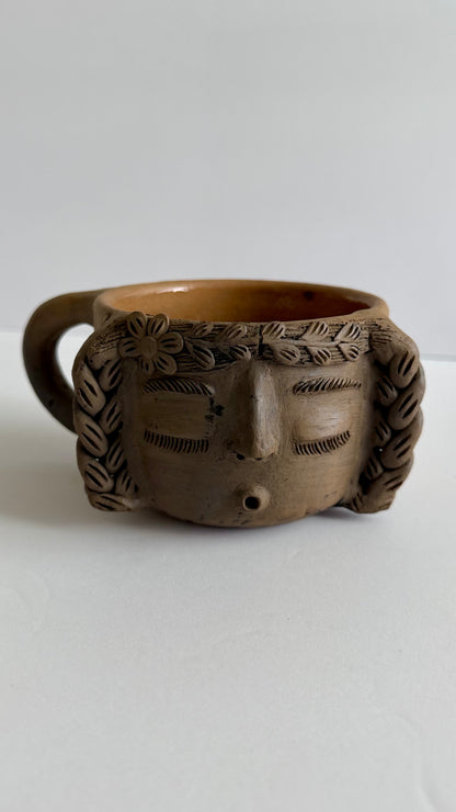 Carita Smoked Clay Mug - Braids 2