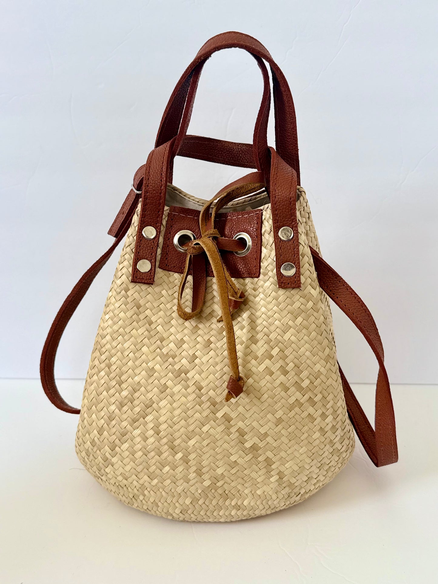 Palm Bucket Bag - Natural