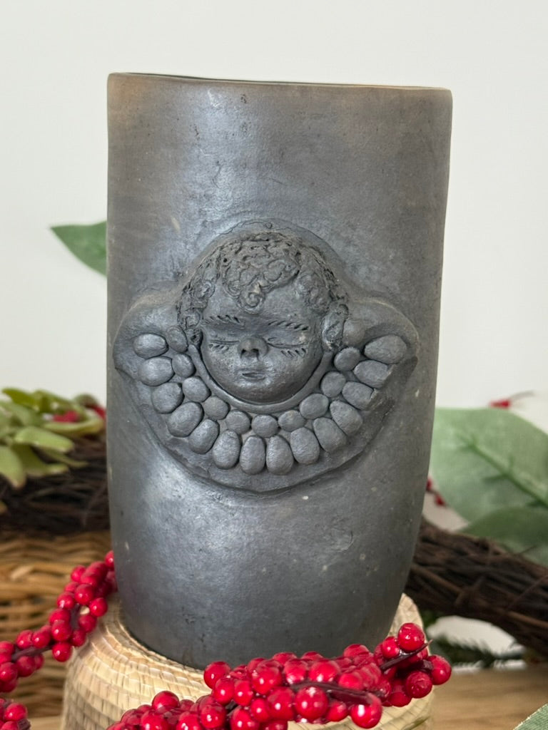 Angel Smoked Clay Tall Cup - 3D