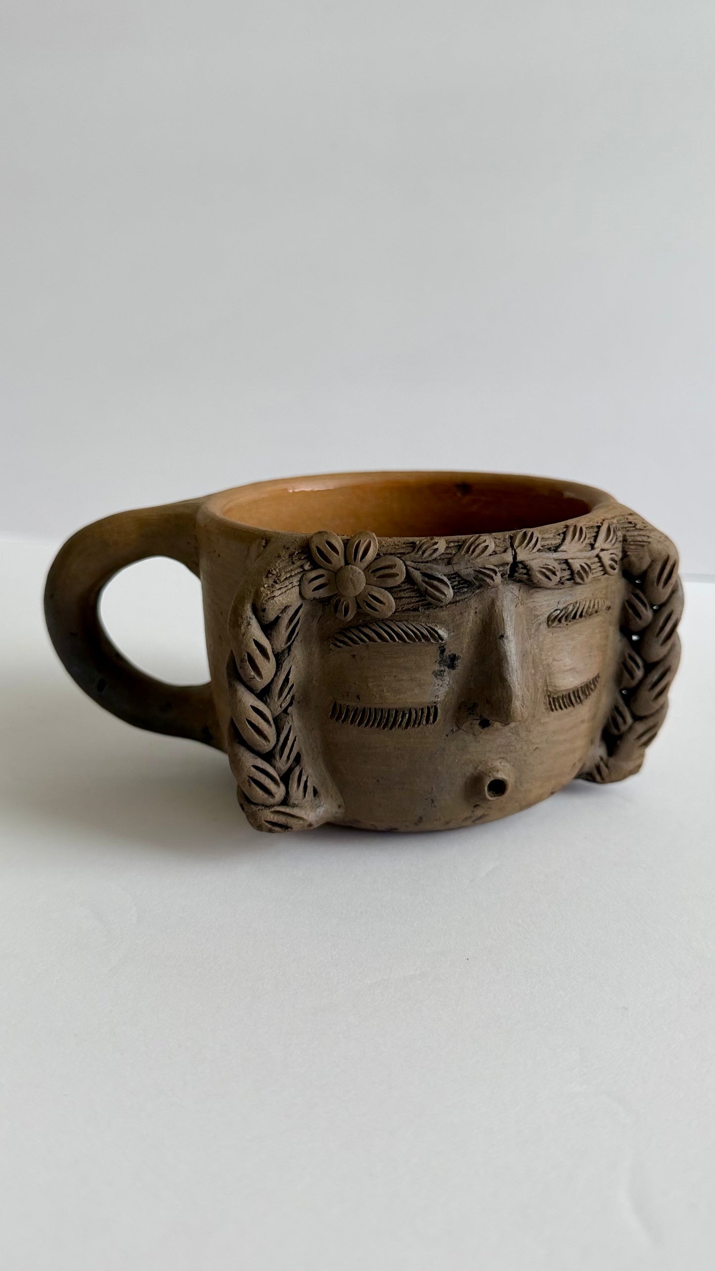 Carita Smoked Clay Mug - Braids 2