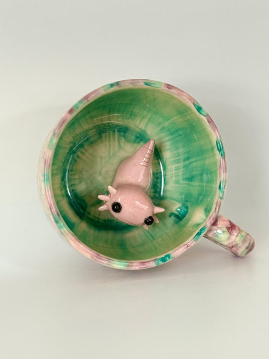 Axolotl Mug - Green/Purple 12oz