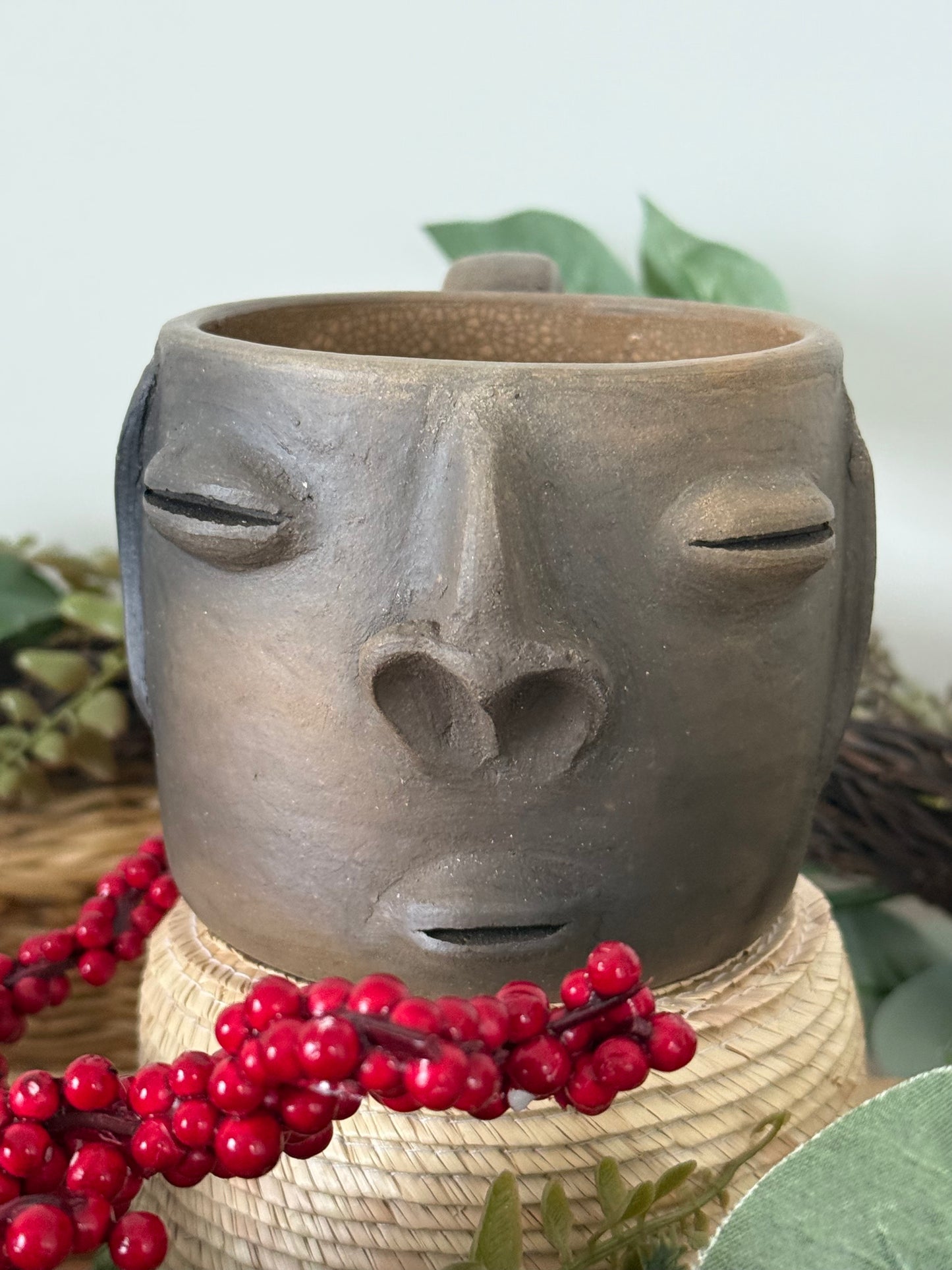 Cara Smoked Clay Short Mug