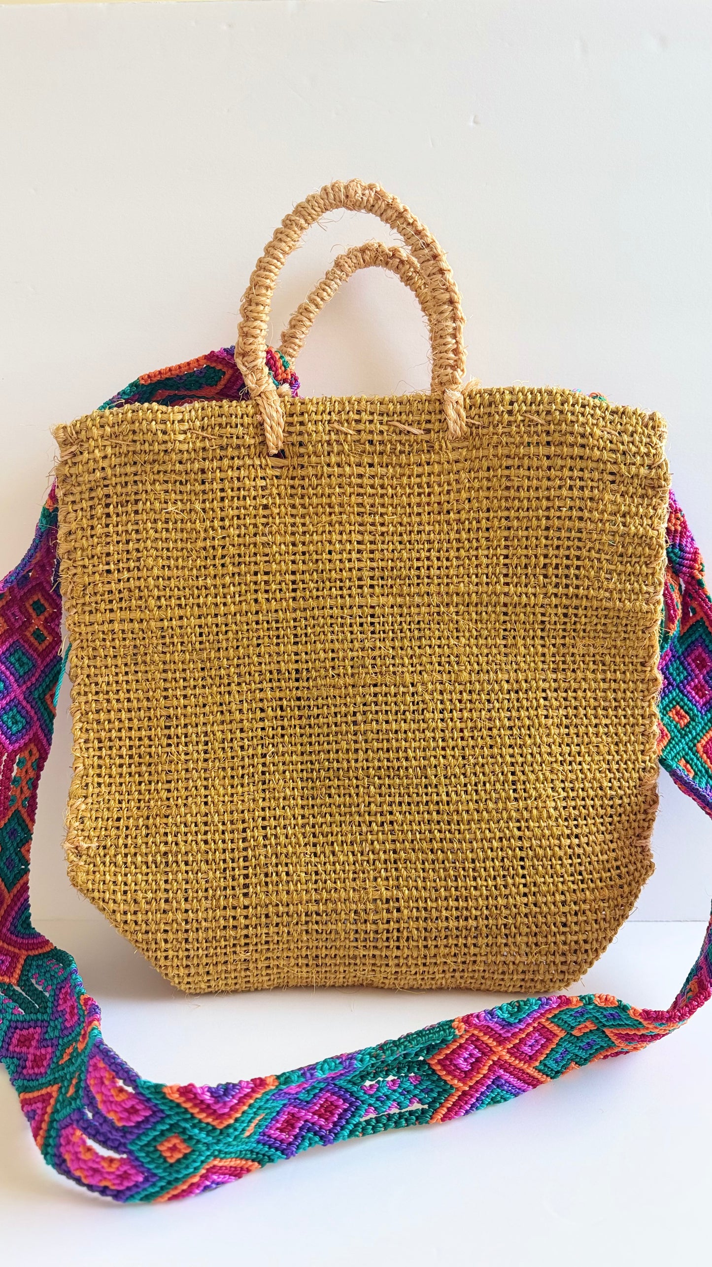 Viva La Vida Ixtle Handbag - Mustard