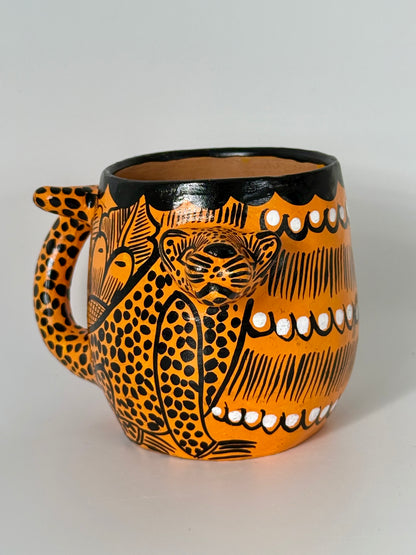 Terracota Jaguar Mug - Yellow