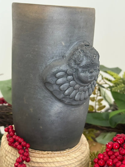Angel Smoked Clay Tall Cup - 3D
