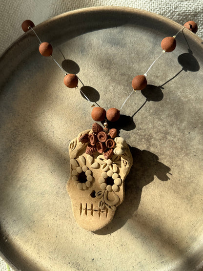 Catrina Clay Necklace - Floating Beads