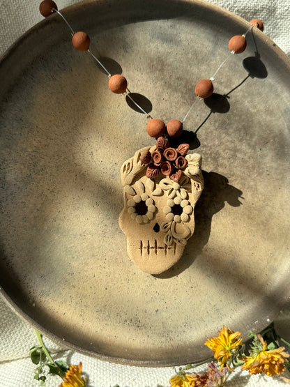 Catrina Clay Necklace - Floating Beads