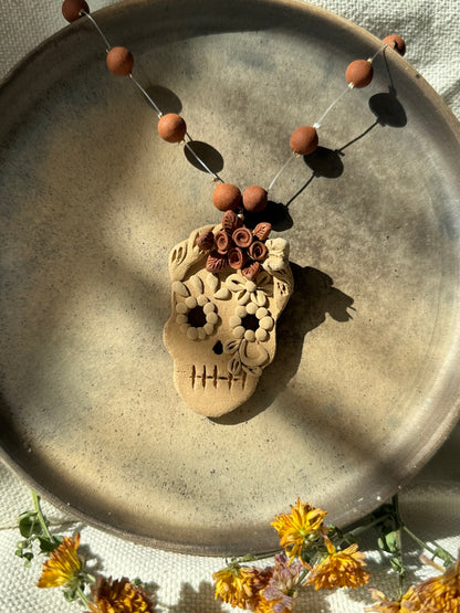 Catrina Clay Necklace - Floating Beads