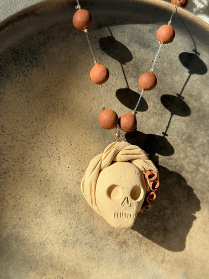 Clay Beaded Necklace Catrina