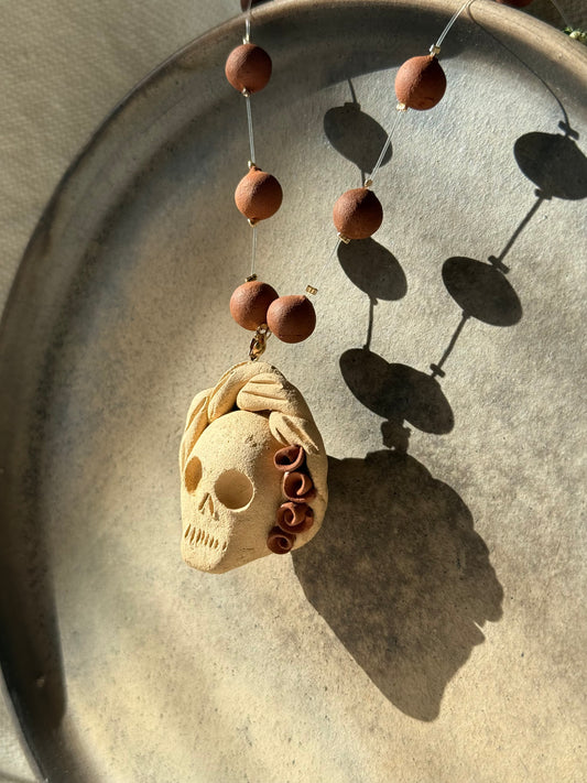 Clay Beaded Necklace Catrina