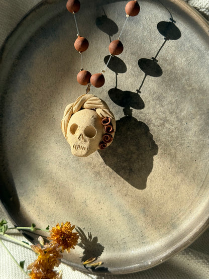 Clay Beaded Necklace Catrina
